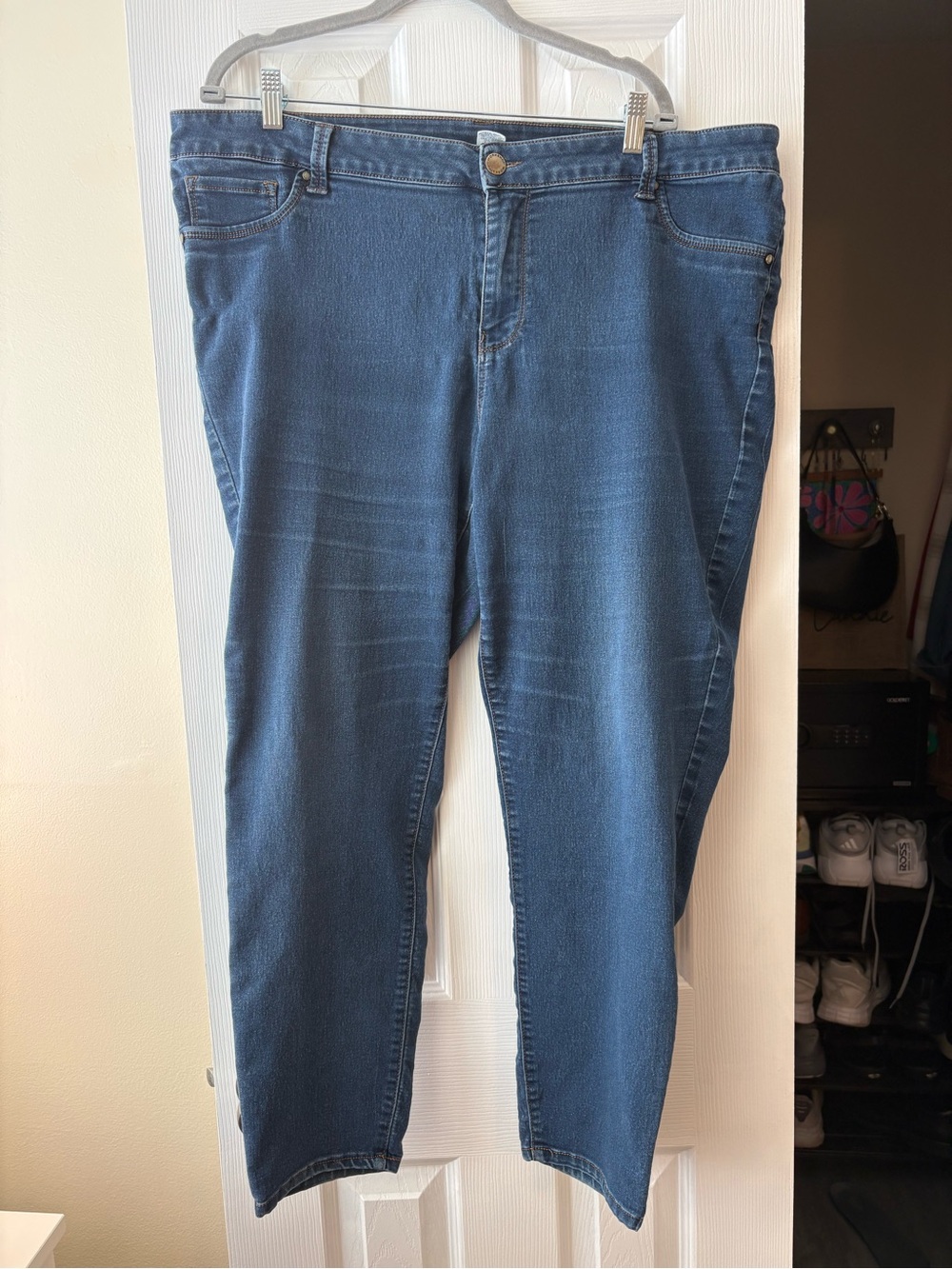 Workshop Republic Clothing Women's Dark Blue Stretch Jeggings